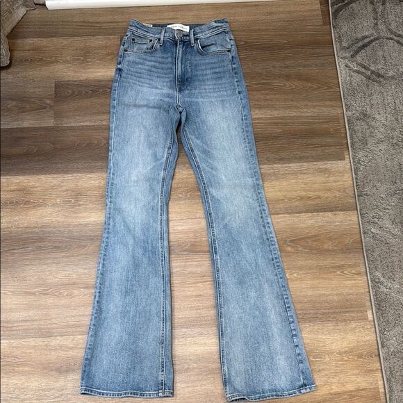 Denim Forum The Marianne High Rise Flare Jeans Sz 24 - Picture 1 of 12
